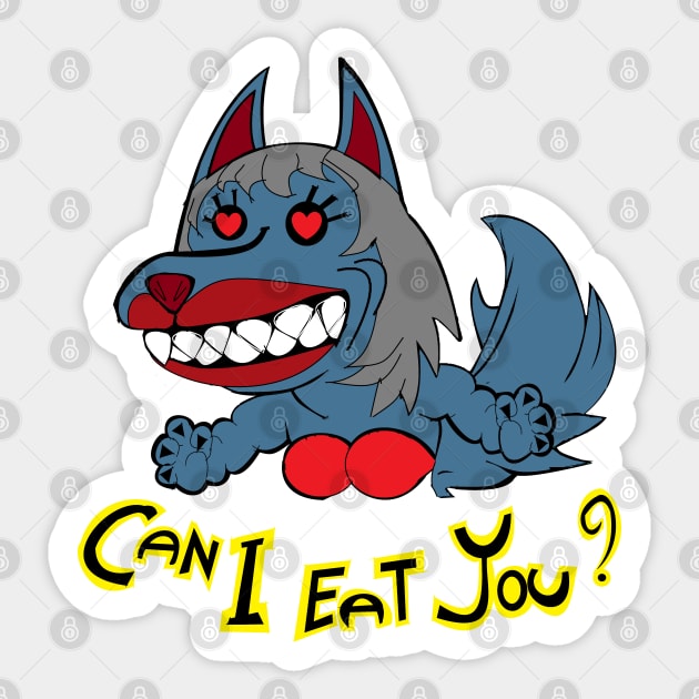 TABCxon #058 Wolf Can Eat You Sticker by TABCXON